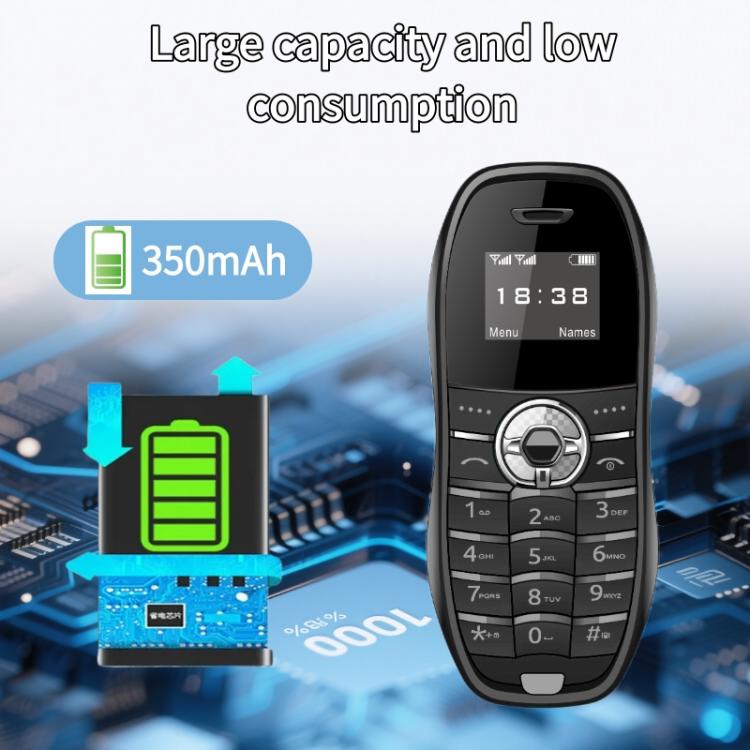 X18 Mini Phone, 0.66 inch, MTK6261D, Support Bluetooth, FM, GSM, Dual SIM – Bluetooth