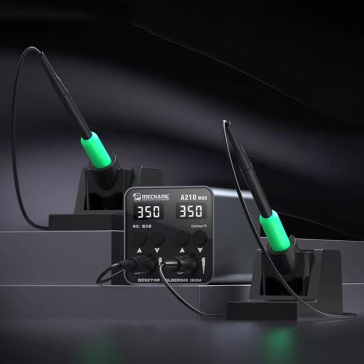 MECHANIC A210 Max Intelligent Constant Temperature Double-station Soldering Station, US Plug, EU Plug