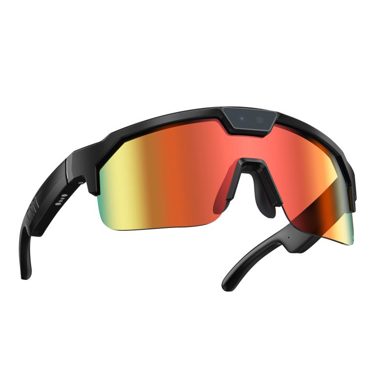 Q01 Outdoor Cycling Smart AI Sports Glasses 8MP Camera 橙色
