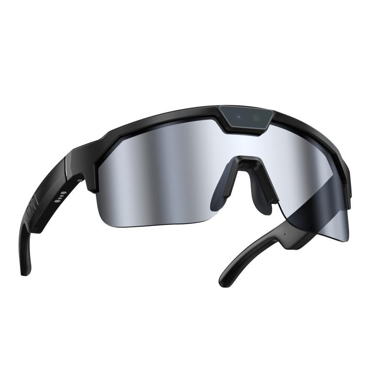 Q01 Outdoor Cycling Smart AI Sports Glasses 8MP Camera – Wear-resistant, Bluetooth, Aluminum Alloy 水银色