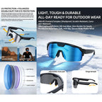 Q01 Outdoor Cycling Smart AI Sports Glasses 8MP Camera