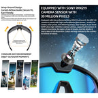 Q01 Outdoor Cycling Smart AI Sports Glasses 8MP Camera