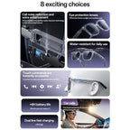 Yesido IO41 Smart Bluetooth-Compatible Glasses, IP54 Waterproof, HD Call, Open-Ear Audio Comfort, IO41