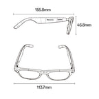 Yesido IO38 Smart Audio Glasses, Bluetooth-Compatible 5.0 Sunglasses with Hi-Fi Sound, Hands-Free Calling, Magnetic Charging & Long Battery Life, IO38