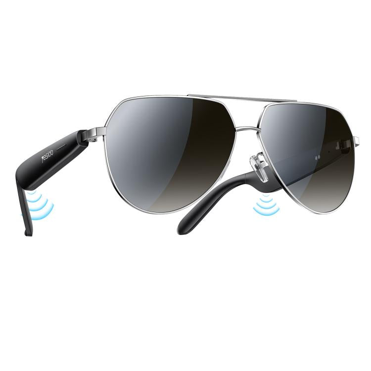 Yesido IO44 Smart Audio Glasses, Bluetooth-Compatible 5.4 Open-Ear Headphones / Polarized Sunglasses with Microphone for Travel / Business, IO44 IO44