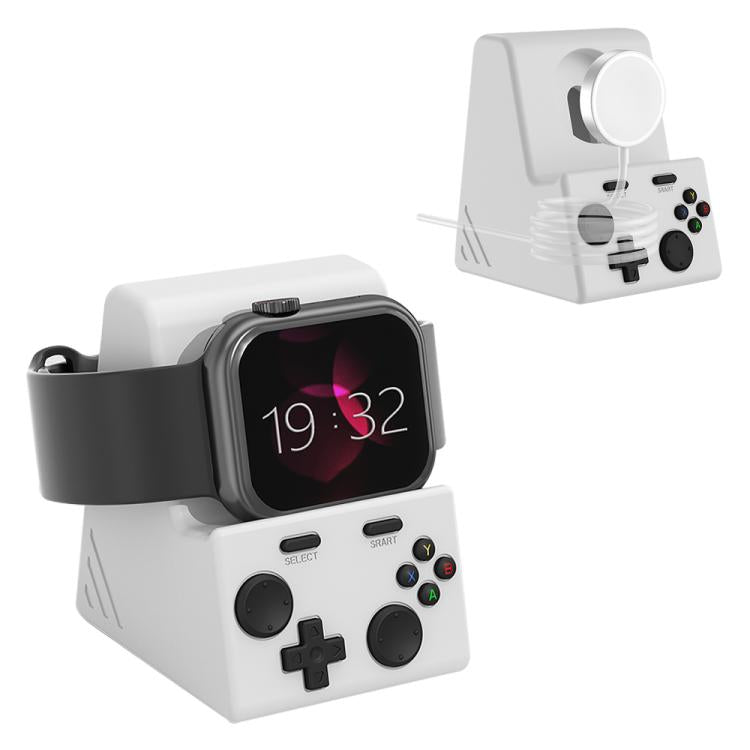For Apple Watch Game Console Design Smart Watch Charging Stand White