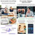 W611Pro Smart AI Glasses 8MP Camera, WIFI, AI Translation