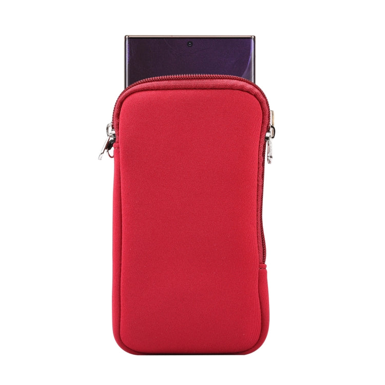 Storage Bag – 6.9" Screen For iPhone 12 Pro Max Purplish Red