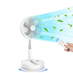F9 Upgrade Folding Adjustable Height Desktop Electric Fan 8000mAh Battery – Durable Build, Easy to Use