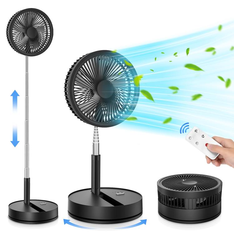 F9 Upgrade Folding Adjustable Height Desktop Electric Fan 8000mAh Battery – Durable Build, Easy to Use