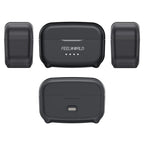 FEELWORLD LM1 Wireless Lavalier Microphone for Phone Computer Camera, 2TX + 1RX + Charging Case