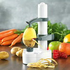 Multifunction Stainless Steel Electric Vegetables Fruit Peeler Automatic Peeling Machine, EU Plug, US Plug EU Plug White