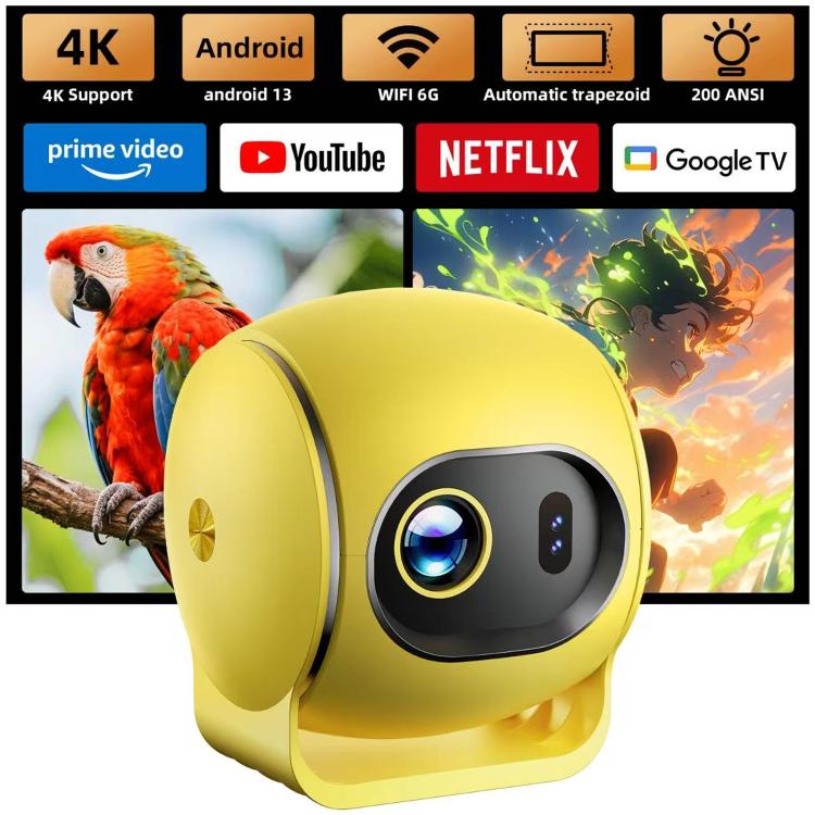 Q3 720P 150ANSI LCD Display Smart Projector, 1GB+8GB, Auto Focus, EU Plug, US Plug, UK Plug, AU Plug – Bluetooth, TPU, 4K