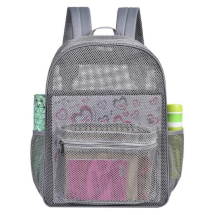 High-Load-Bearing Mesh Beach Double-Shoulder Backpack – Durable Build, Easy to Use Grey
