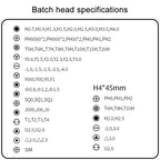 78 in 1 Precision Electric Screwdriver Kit with 5 Torque Levels / 4 LED Lights, 78 in 1