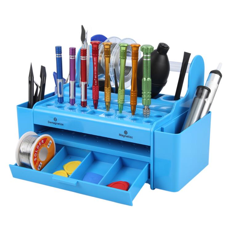 Screwdriver Component Storage Organizer Blue