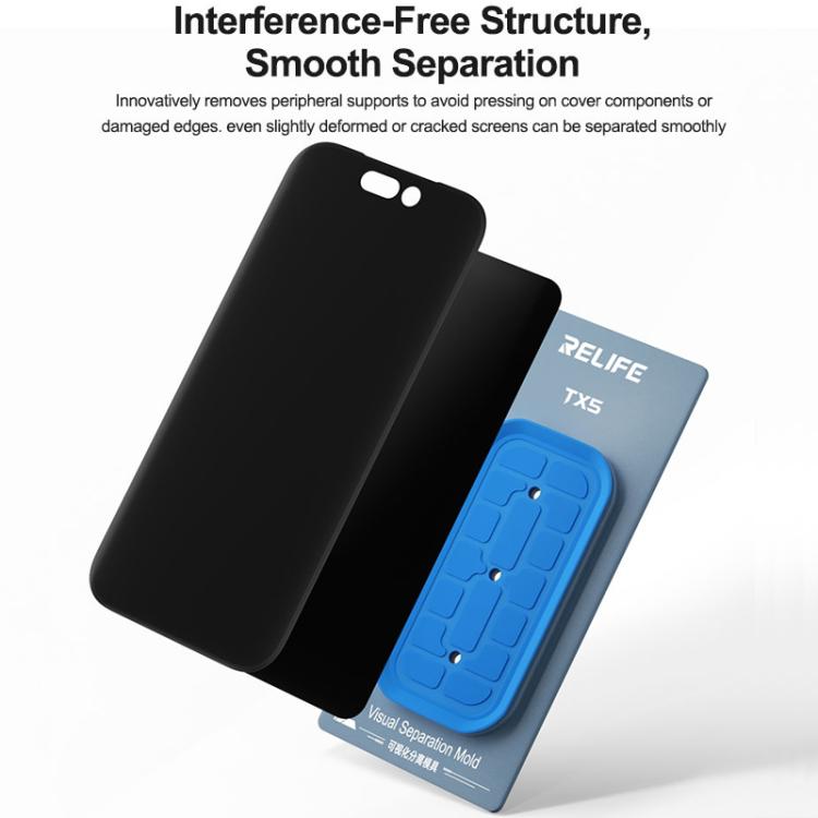 Relife TX5 Visual Separation Mold For iPhone 12-17 Pro Max and Android Phones