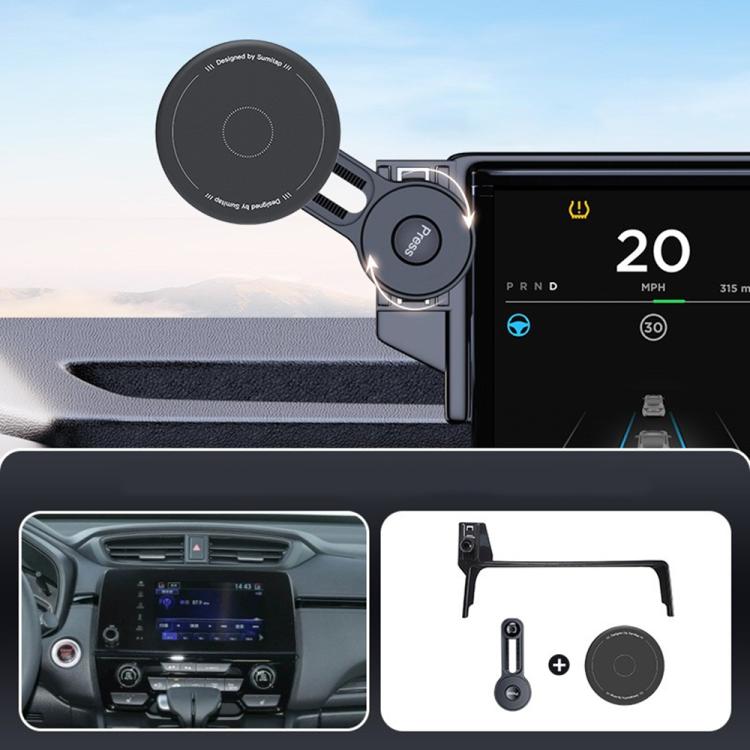 Car Screen Magnetic Phone Holder Mount with Extension Arm – Magnetic, For Honda Accord 2023-2025, For Honda 10th Gen Civic 2016-2021, For Honda CR-V / Breeze 2017-2022, For Honda CR-V / Breeze 2023 For Honda CR-V Breeze 2017-2022 Orange