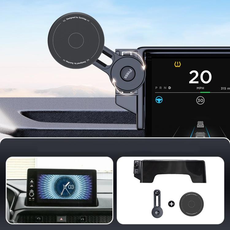 Car Screen Magnetic Phone Holder Mount with Extension Arm – Magnetic, For Honda Accord 2023-2025, For Honda 10th Gen Civic 2016-2021, For Honda CR-V / Breeze 2017-2022, For Honda CR-V / Breeze 2023 For Honda CR-V Breeze 2023 Orange