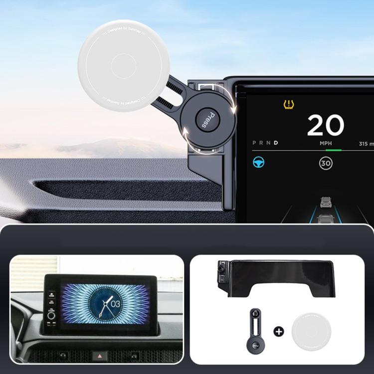 Car Screen Magnetic Phone Holder Mount with Extension Arm – Magnetic, For Honda Accord 2023-2025, For Honda 10th Gen Civic 2016-2021, For Honda CR-V / Breeze 2017-2022, For Honda CR-V / Breeze 2023 For Honda CR-V Breeze 2023 Black