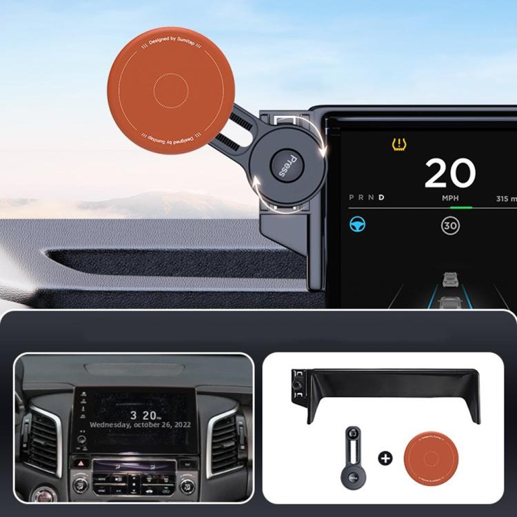 Car Screen Magnetic Phone Holder Mount with Extension Arm – Magnetic, For Honda 11th Gen Civic / Integra 2022-2025, For Honda XR-V 2023-2024 / Vezel 2023, For Honda ZR-V 2022-2023 / HR-V 2023, For Honda Accord 2018-2022 10.25 inch Screen... For Honda UR-V Avancier 2017-2022 Orange
