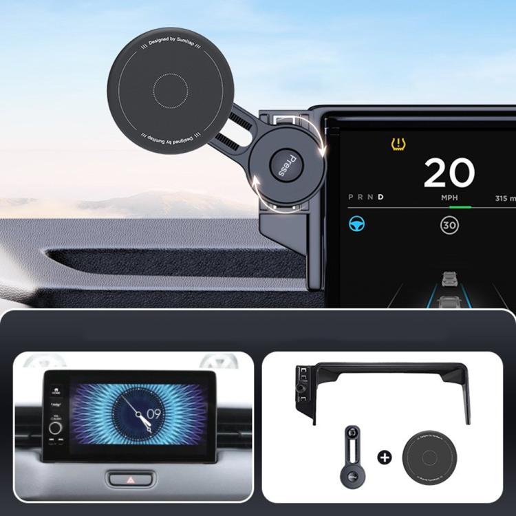Car Screen Magnetic Phone Holder Mount with Extension Arm – Magnetic, For Honda 11th Gen Civic / Integra 2022-2025, For Honda XR-V 2023-2024 / Vezel 2023, For Honda ZR-V 2022-2023 / HR-V 2023, For Honda Accord 2018-2022 10.25 inch Screen... For Honda XR-V 2023-2024 Vezel 2023 Black