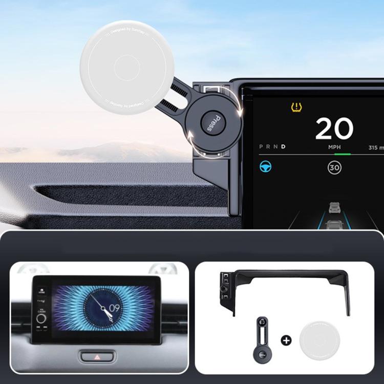Car Screen Magnetic Phone Holder Mount with Extension Arm – Magnetic, For Honda 11th Gen Civic / Integra 2022-2025, For Honda XR-V 2023-2024 / Vezel 2023, For Honda ZR-V 2022-2023 / HR-V 2023, For Honda Accord 2018-2022 10.25 inch Screen... For Honda XR-V 2023-2024 Vezel 2023 Gray