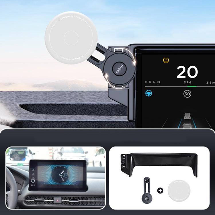 Car Screen Magnetic Phone Holder Mount with Extension Arm – Magnetic, For Honda 11th Gen Civic / Integra 2022-2025, For Honda XR-V 2023-2024 / Vezel 2023, For Honda ZR-V 2022-2023 / HR-V 2023, For Honda Accord 2018-2022 10.25 inch Screen... For Honda ZR-V 2022-2023 HR-V 2023 Gray