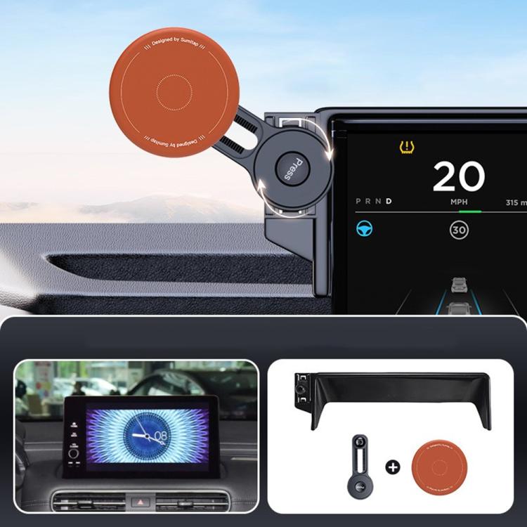 Car Screen Magnetic Phone Holder Mount with Extension Arm – Magnetic, For Honda 11th Gen Civic / Integra 2022-2025, For Honda XR-V 2023-2024 / Vezel 2023, For Honda ZR-V 2022-2023 / HR-V 2023, For Honda Accord 2018-2022 10.25 inch Screen... For Honda Avancier 2023 UR-V 2024 Orange