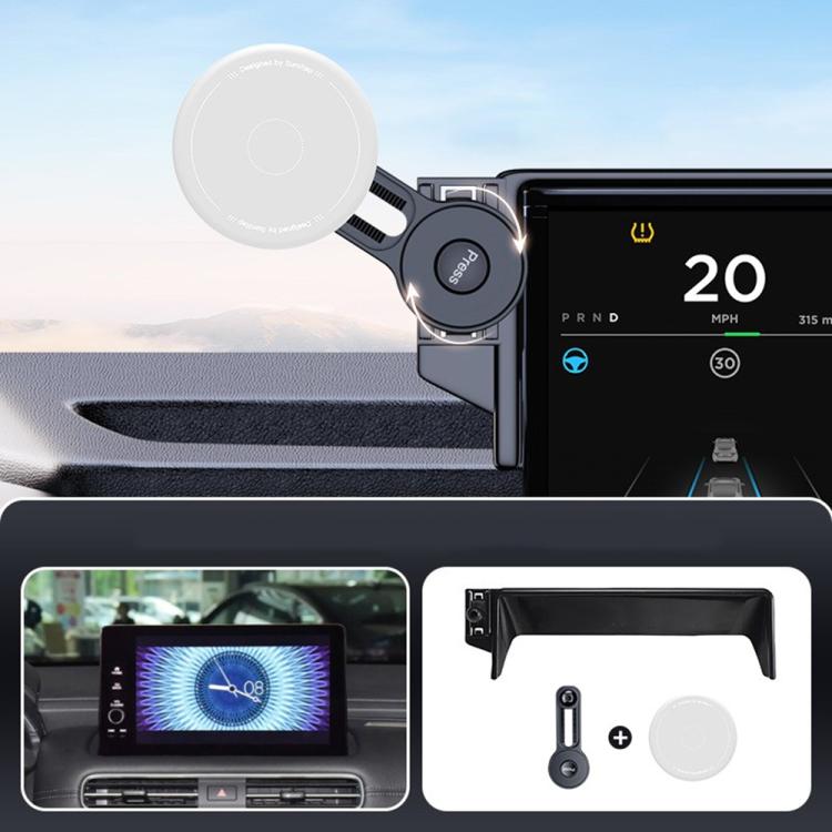 Car Screen Magnetic Phone Holder Mount with Extension Arm – Magnetic, For Honda 11th Gen Civic / Integra 2022-2025, For Honda XR-V 2023-2024 / Vezel 2023, For Honda ZR-V 2022-2023 / HR-V 2023, For Honda Accord 2018-2022 10.25 inch Screen... For Honda Avancier 2023 UR-V 2024 Gray