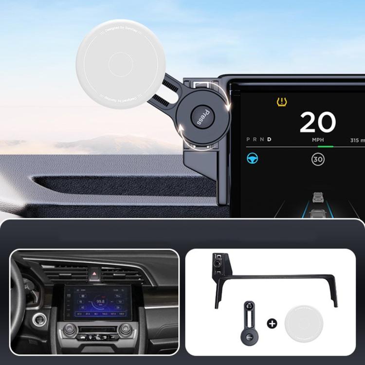 Car Screen Magnetic Phone Holder Mount with Extension Arm – Magnetic, For Honda Accord 2023-2025, For Honda 10th Gen Civic 2016-2021, For Honda CR-V / Breeze 2017-2022, For Honda CR-V / Breeze 2023 For Honda 10th Gen Civic 2016-2021 Black