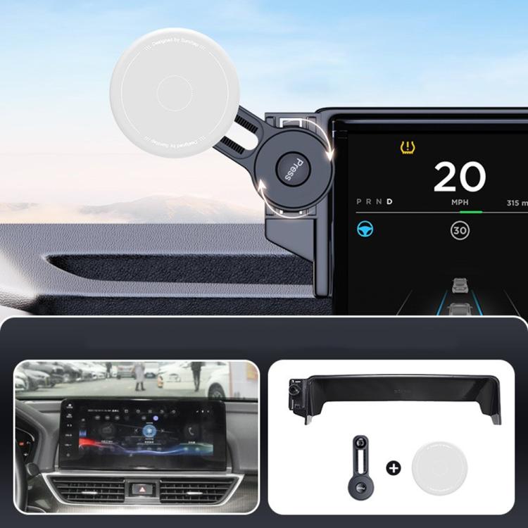 Car Screen Magnetic Phone Holder Mount with Extension Arm – Magnetic, For Honda 11th Gen Civic / Integra 2022-2025, For Honda XR-V 2023-2024 / Vezel 2023, For Honda ZR-V 2022-2023 / HR-V 2023, For Honda Accord 2018-2022 10.25 inch Screen... For Honda Accord 2018-2022 10.25 inch Screen Gray