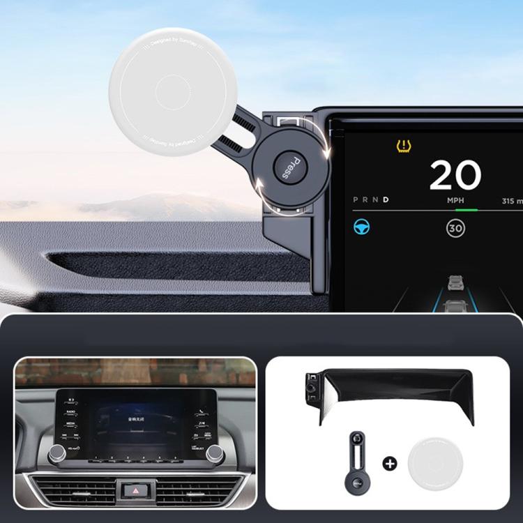 Car Screen Magnetic Phone Holder Mount with Extension Arm – Magnetic, For Honda 11th Gen Civic / Integra 2022-2025, For Honda XR-V 2023-2024 / Vezel 2023, For Honda ZR-V 2022-2023 / HR-V 2023, For Honda Accord 2018-2022 10.25 inch Screen... For Honda Accord 2018-2022 7-8 inch Screen Gray
