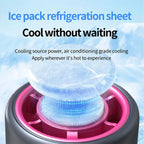 HX-F386 Mini Folding High Speed Cooling Fan with Digital Display
