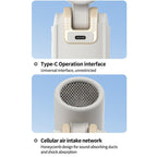 HX-F386 Mini Folding High Speed Cooling Fan with Digital Display