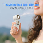 HX-F386 Mini Folding High Speed Cooling Fan with Digital Display