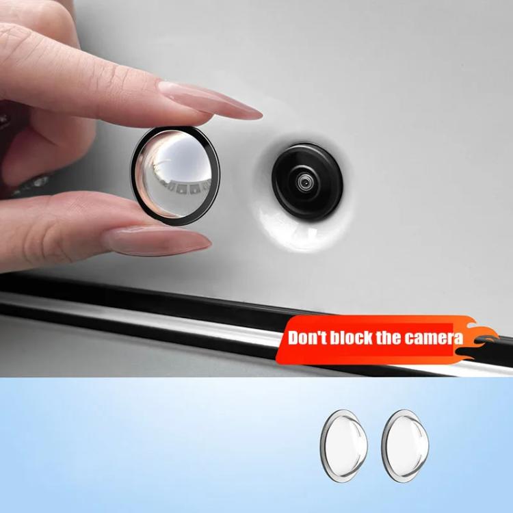 2pcs Universal Car Camera Lens Protector Rear View Backup Camera Cover – Waterproof, Wear-resistant