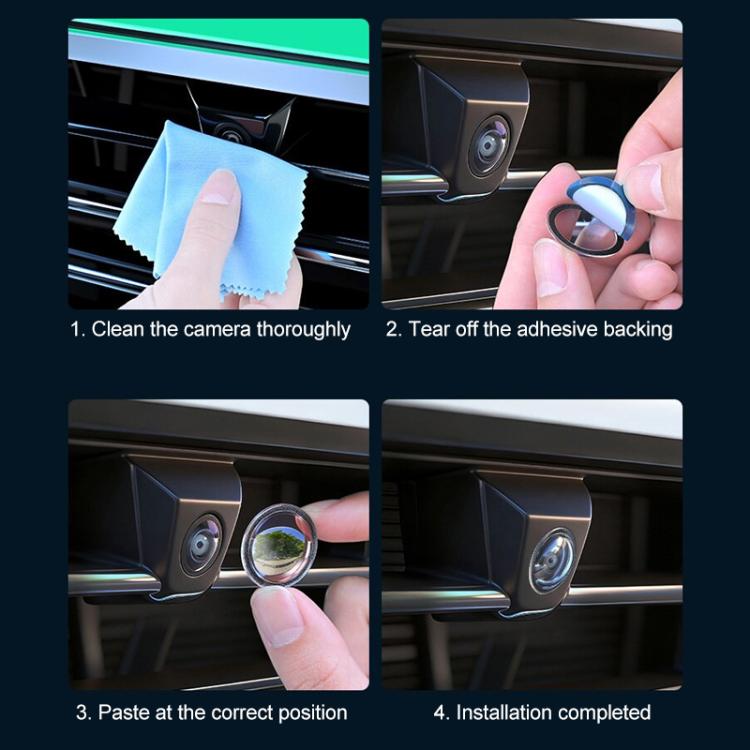 2pcs Universal Car Camera Lens Protector Rear View Backup Camera Cover – Waterproof, Wear-resistant