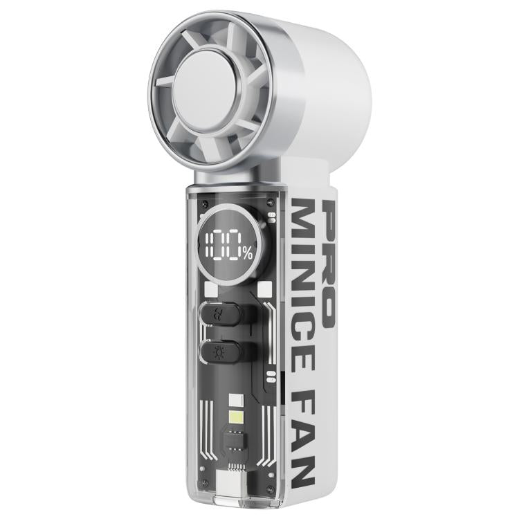 K824 Concentrated Wind Turbine Handheld Mini High Speed Fan White