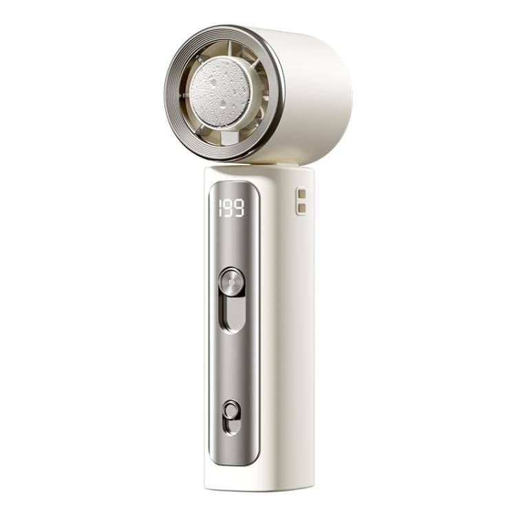Y33 Mini Handheld Cooling Fan with Digital Display Beige