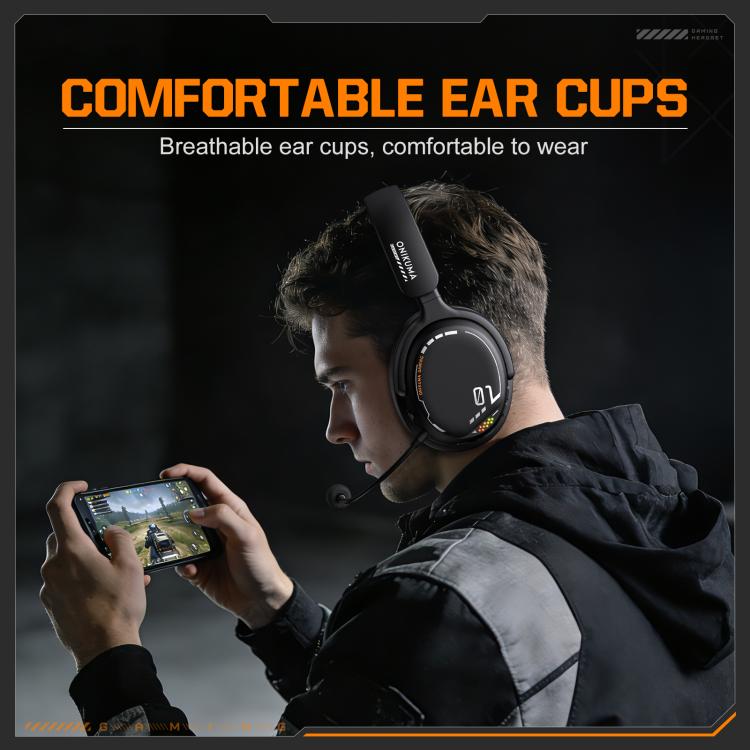 ONIKUMA GT886 Tri-mode Bluetooth 2.4G Wired E-sports Game Headset, GT886 – Bluetooth