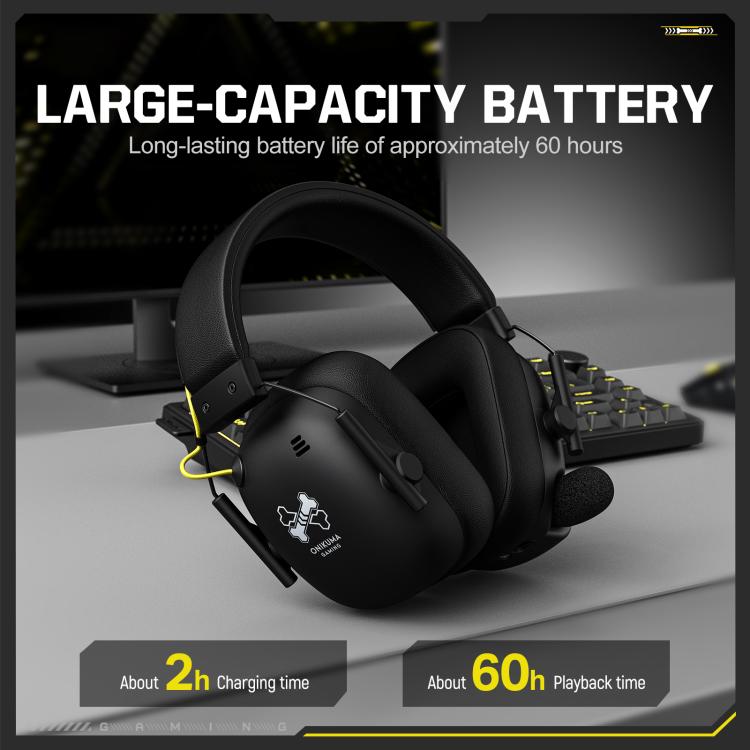 ONIKUMA GT888 Four-mode Bluetooth 2.4G Wired / Wireless Gaming Headset, GT888 – Bluetooth