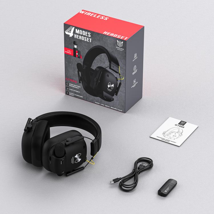 ONIKUMA GT888 Four-mode Bluetooth 2.4G Wired / Wireless Gaming Headset, GT888 – Bluetooth