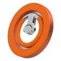 Multi-Functional 360 Degree Rotation Ring Buckle Magnetic Phone Holder with Silicone Ring Guard Orange