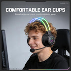 ONIKUMA GT889 Tri-mode RGB Bluetooth 2.4G Wired Gaming Headset, GT889 – Bluetooth