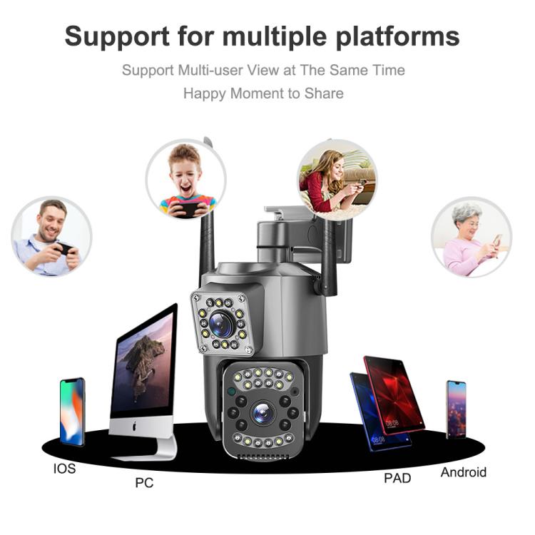 V380 Pro 2MP Dual Lens Panoramic Surveillance HD WiFi Camera – Durable Build, Easy to Use