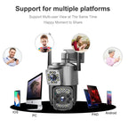 V380 Pro 2MP Dual Lens Panoramic Surveillance HD WiFi Camera – Durable Build, Easy to Use