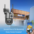V380 Pro 2MP Dual Lens Panoramic Surveillance HD WiFi Camera – Durable Build, Easy to Use