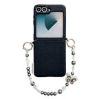 Lucky Cloud Pattern Side Buckle PC Phone Case with Butterfly Chain, For Samsung Galaxy Z Flip6 5G / Flip7 FE, For Samsung Galaxy Z Flip7 5G, For Samsung Galaxy Z Flip5 5G For Samsung Galaxy Z Flip6 5G Flip7 FE Black
