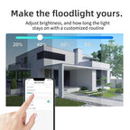 ICSee Triple-Lens 3MP Wireless WiFi Security Camera, Three-Screen Panoramic PTZ IP Camera with Full-Color Night Vision, US Plug, EU Plug